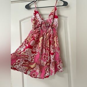 Super cute pink floral summer dress